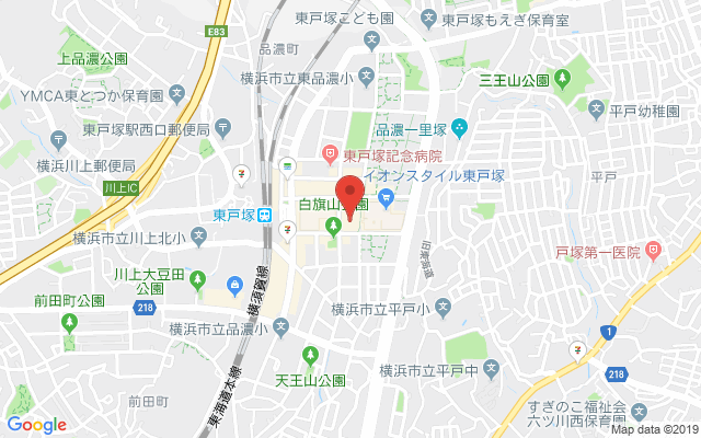 東戸塚の保険相談窓口のマップ